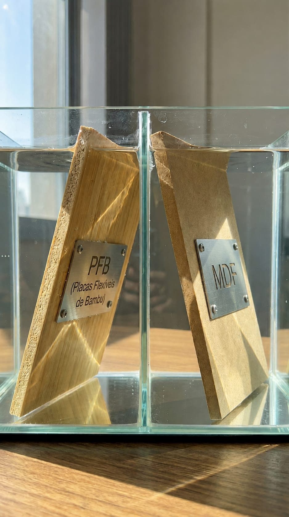 PFB vs MDF — Início do teste